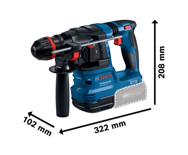 GBH 18V-22 X Акумулаторен перфоратор BOSCH с ONECHUCK, 0611924100