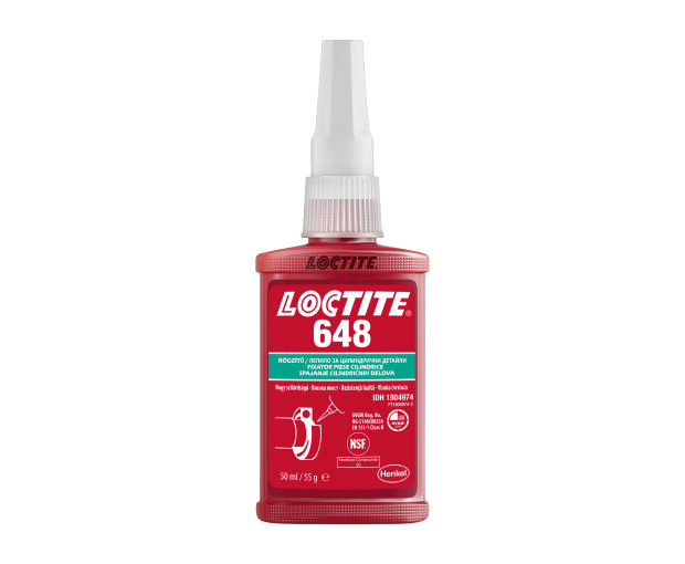 Лепило за цилиндрични детайли Loctite 648 - 50ml