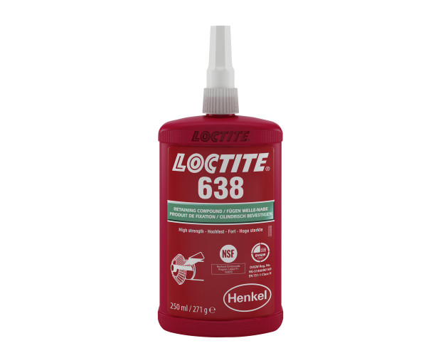 Лепило за цилиндрични детайли Loctite 638 - 250ml