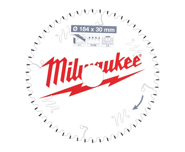 Циркулярен диск за дърво Milwaukee 184x30 54Z