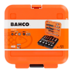 Комплект вложки и аксесоари на 3/8'', 51 части BAHCO S51MC3H