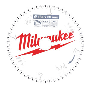 Циркулярен диск за дърво Milwaukee 184x30 54Z